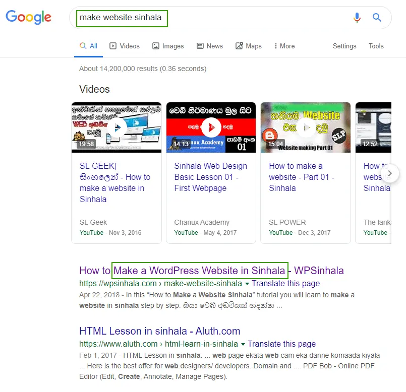 SEO Sri Lanka Sinhala Guide (On Page SEO)