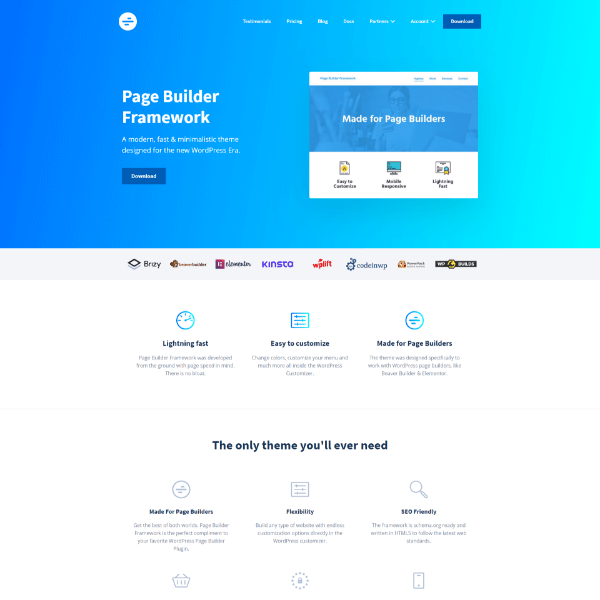 Buy Page Builder Framework