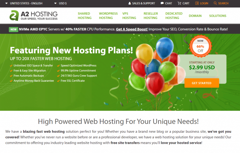a2 hosting